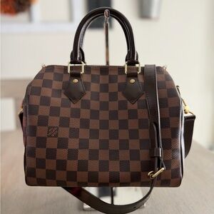 LV Speedy 25 Bandouliere Damier Ebene